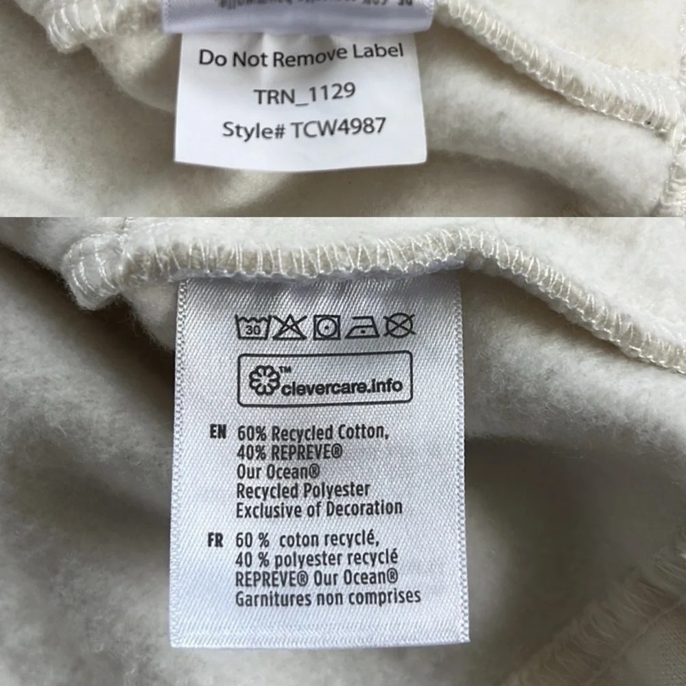 TENTREE SeaFleece Placket Hoodie Size Medium - Picture 16 of 16